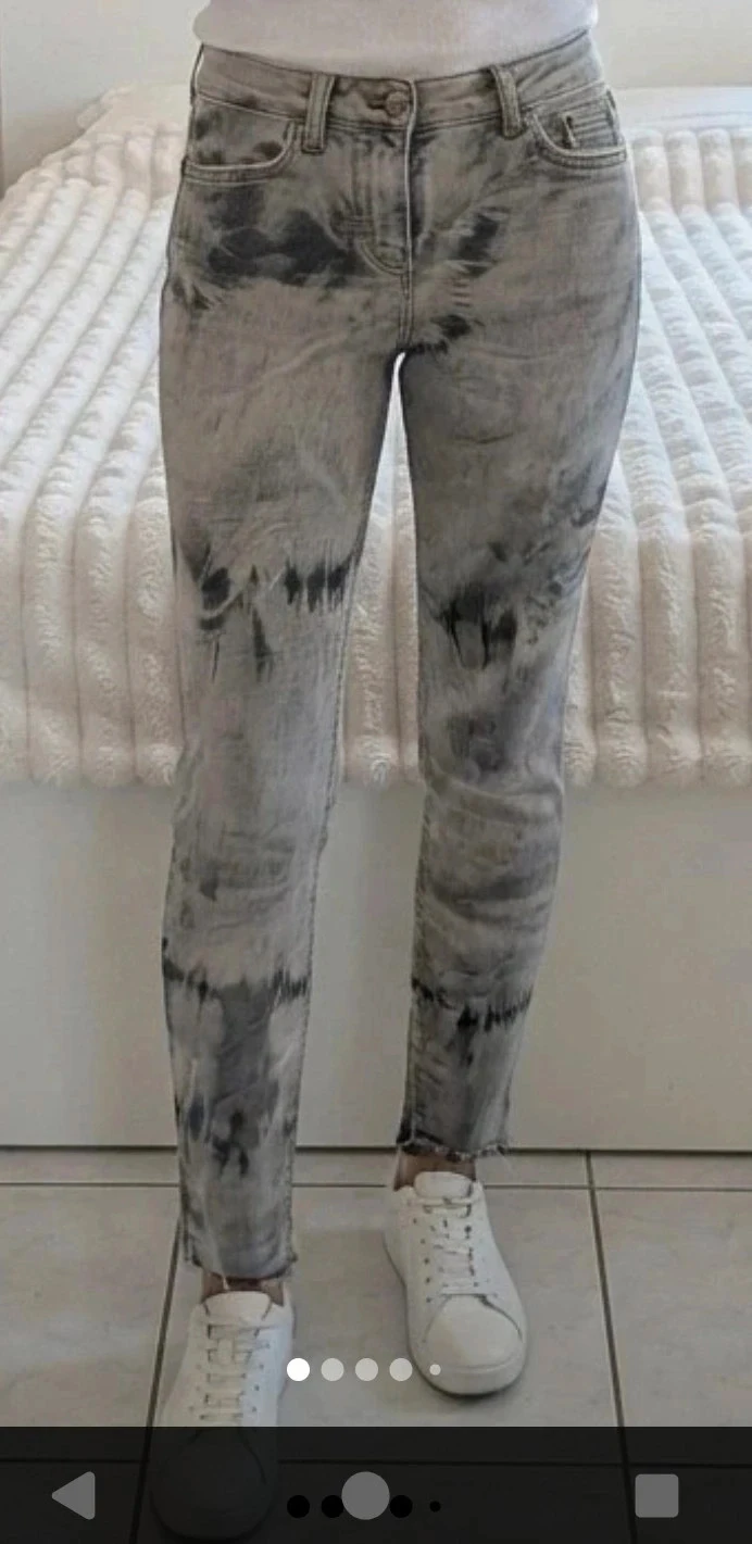 Magnifique Jean skinny effet tie-dye / délavé Zara